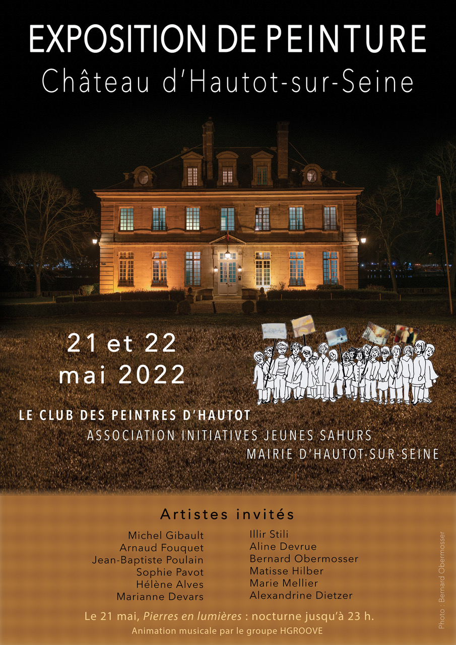 Une exposition de peinture au chateau d'Hautot-sur-Seine les 21 et 22 mai 2022