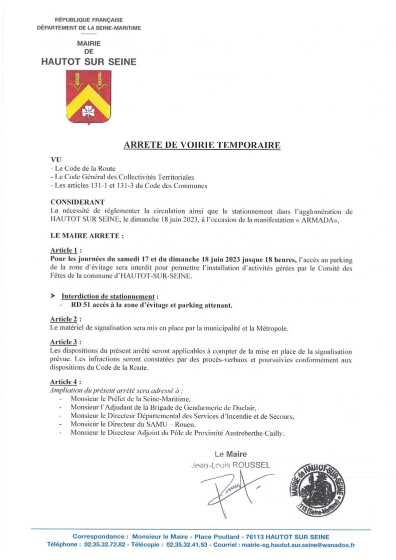 ARMADA 2023 : Zone d'évitage