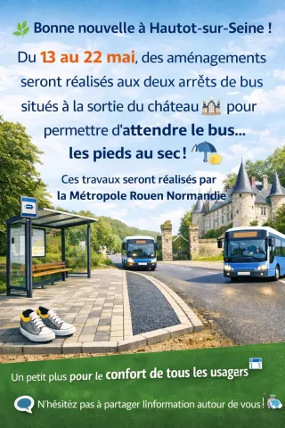 travaux arrêts de bus